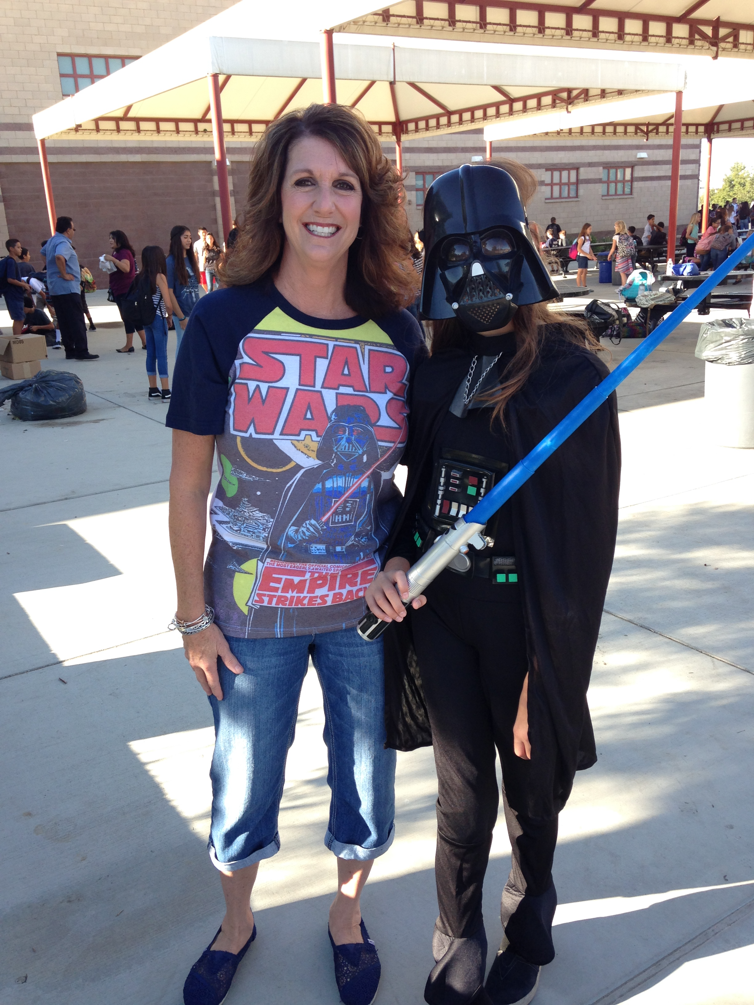 Lori and Darth Vader 